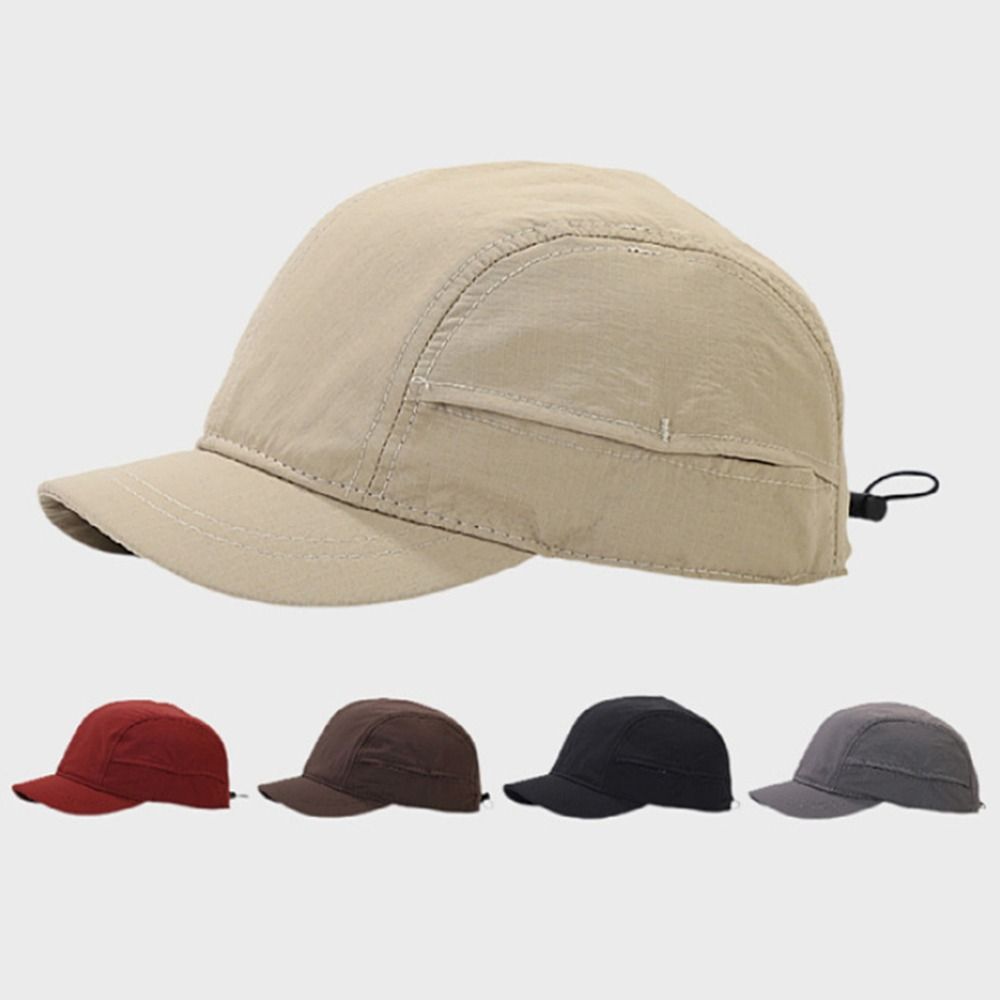 Golf Cap Dad - Topi bisbol dapat diatur pinggiran pendek
