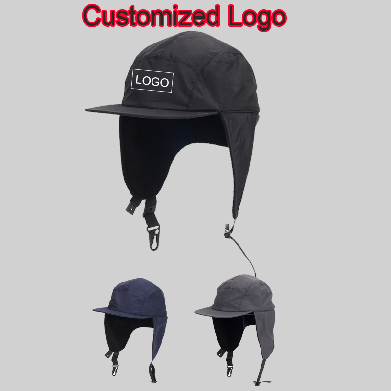 Corduroy Cap 5 Panel - Topi Baseball Fleece 5 Panel Logo
