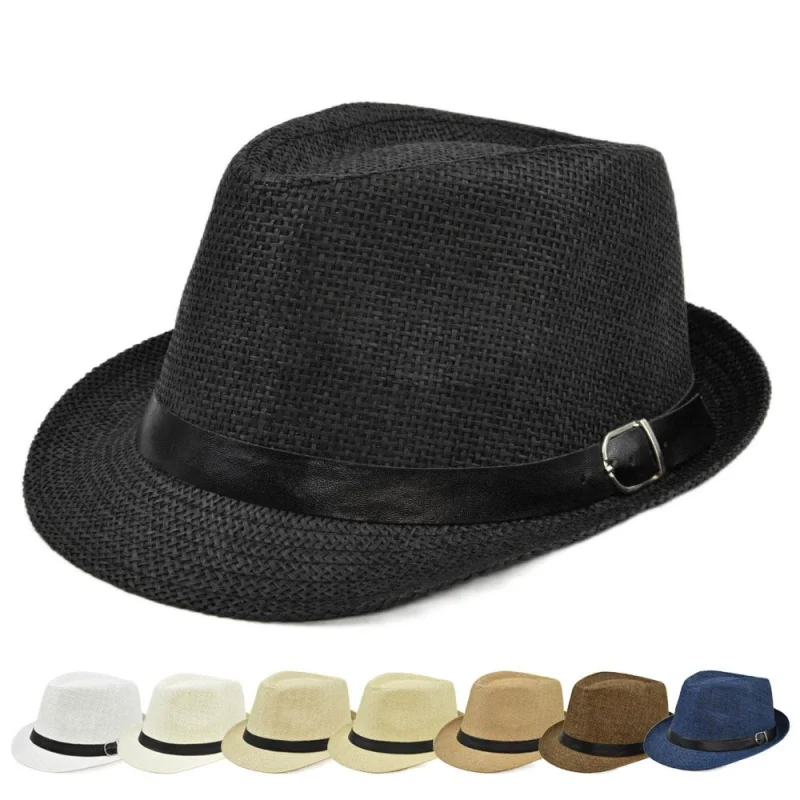 Cowboy Hat Straw - Topi Pantai Sederhana untuk Musim Panas,