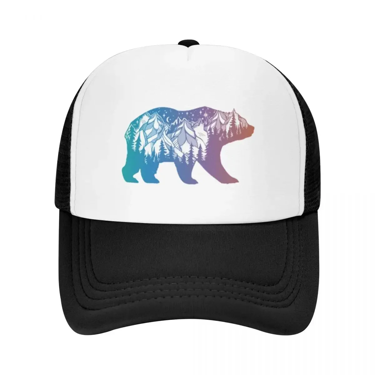 Trucker Cap Mesh - Topi Baseball Jaring Motif Beruang California