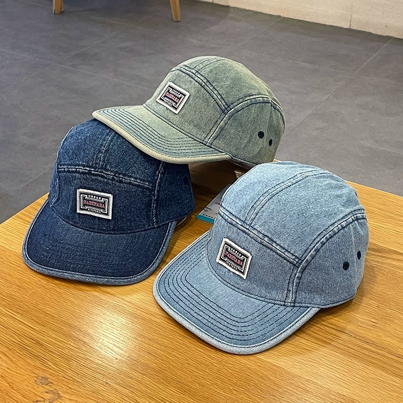 Topi Baseball Denim dengan Pin - Corduroy Cap 5 Panel ulasan dan harga