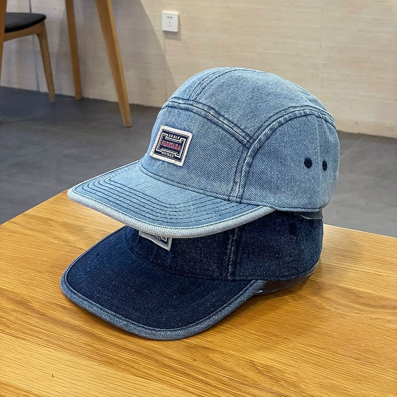 Topi Baseball Denim dengan Pin - Corduroy Cap 5 Panel ulasan dan harga
