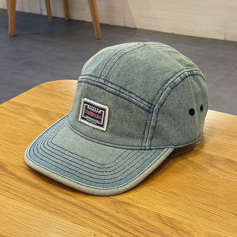 Topi Baseball Denim dengan Pin - Corduroy Cap 5 Panel ulasan dan harga