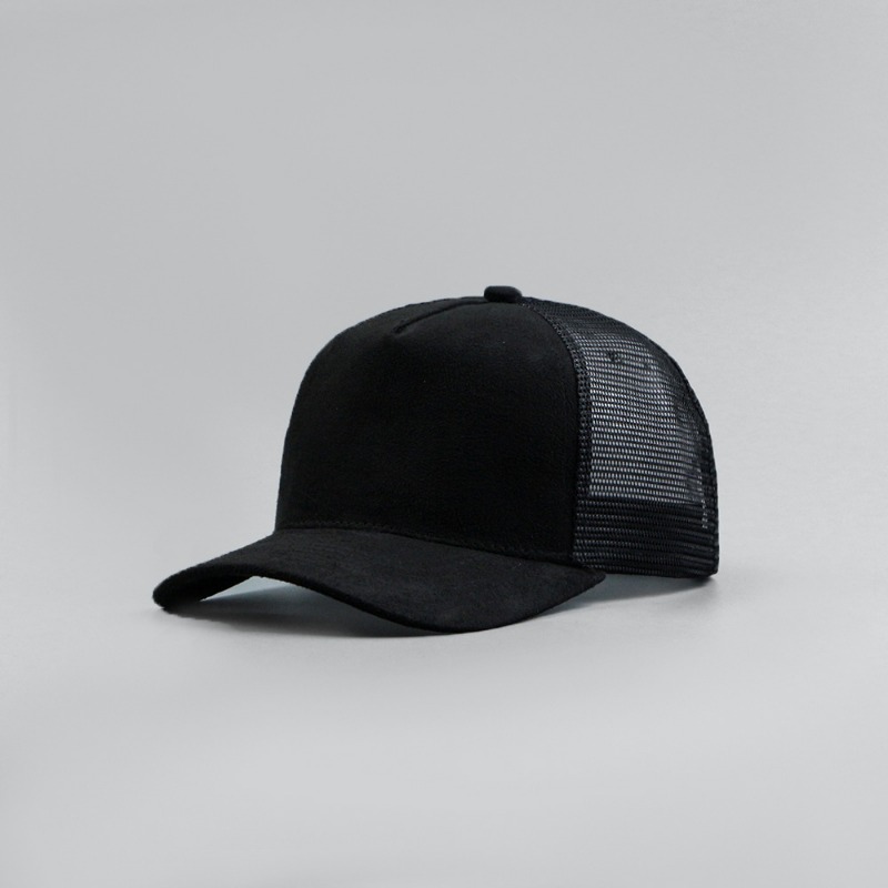 Label Kulit Logo Kustom Topi B - Trucker Cap Mesh ulasan dan harga