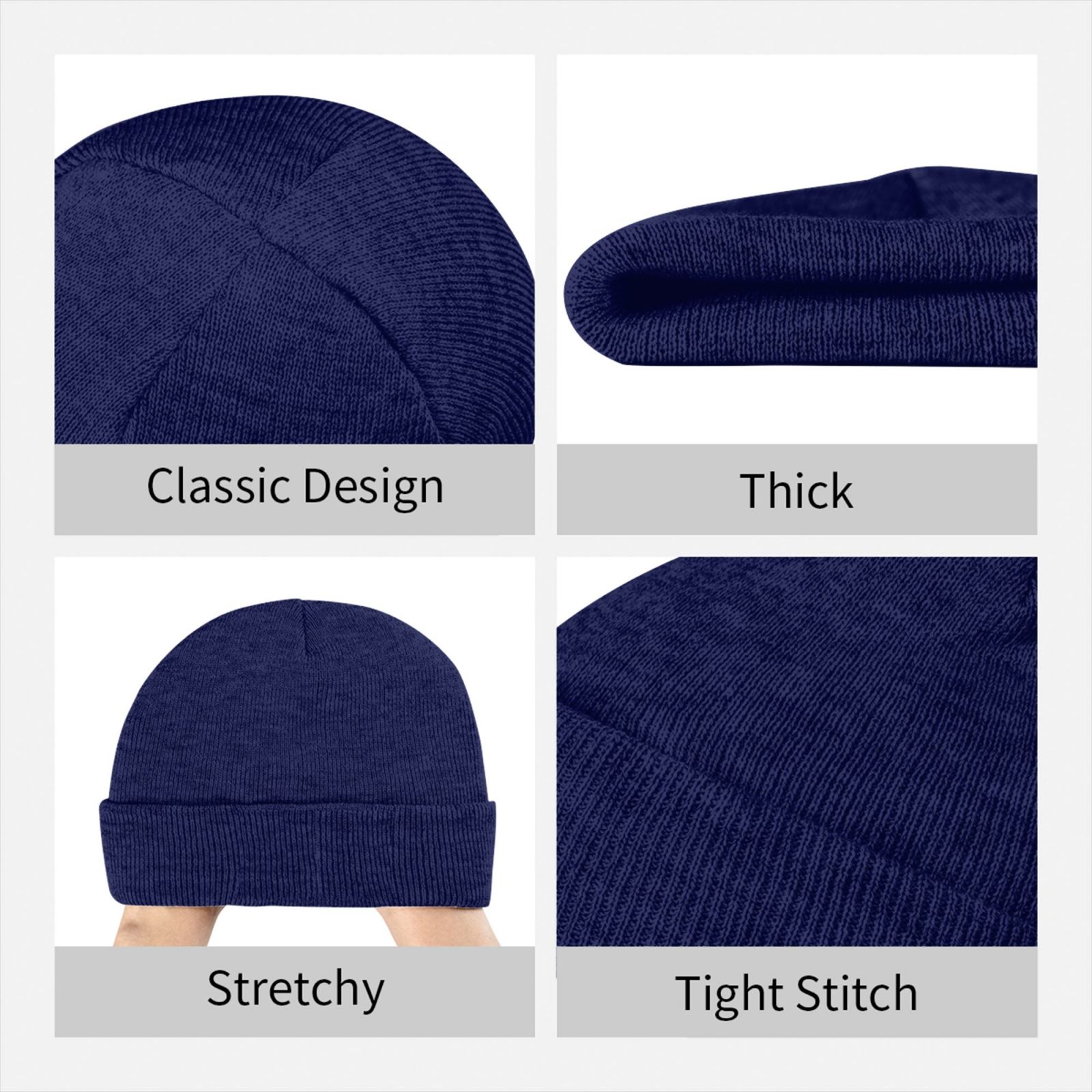 Topi Kupluk Rajut dengan Desai - Beanie Cuffed Knit ulasan dan harga