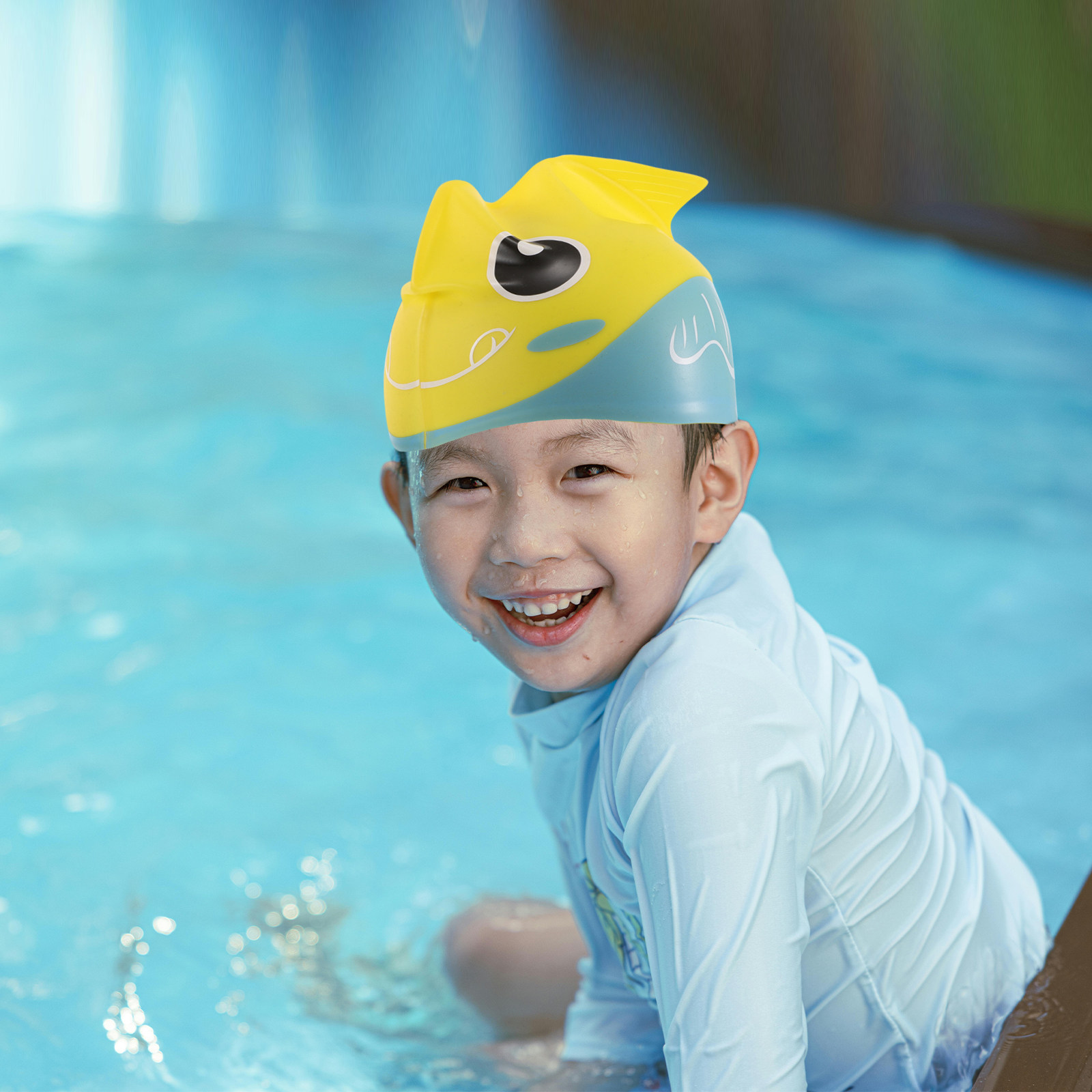 Topi Renang Anak-anak Berbahan - Swim Hat Silicone ulasan dan harga