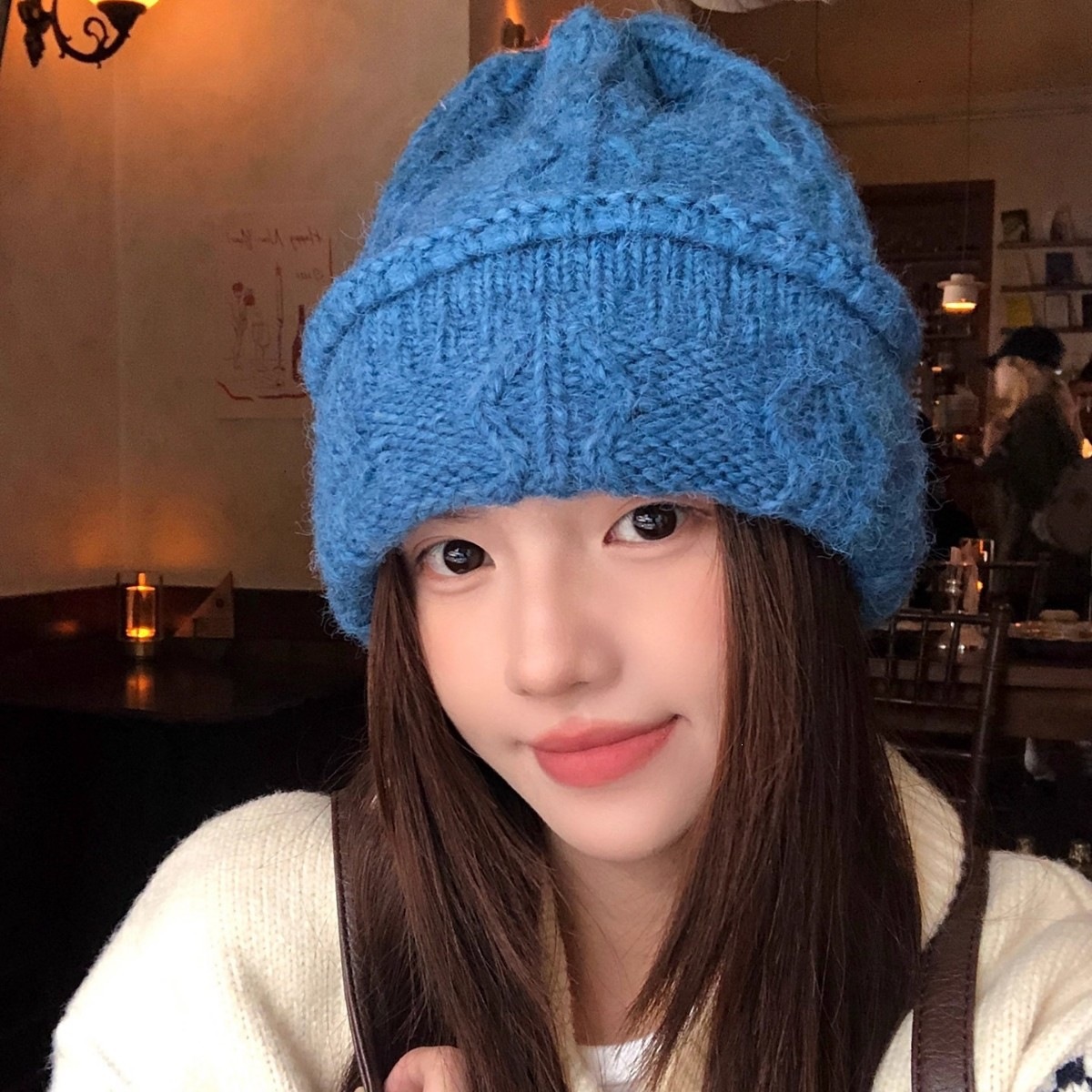 Topi Rajut Kabel Warna Krem un - Beanie Cuffed Knit ulasan dan harga