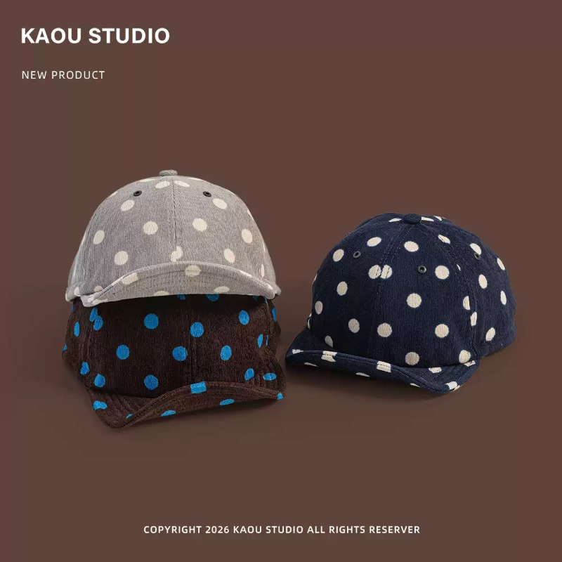 Topi Baseball Corduroy Polkado - Corduroy Cap 5 Panel ulasan dan harga