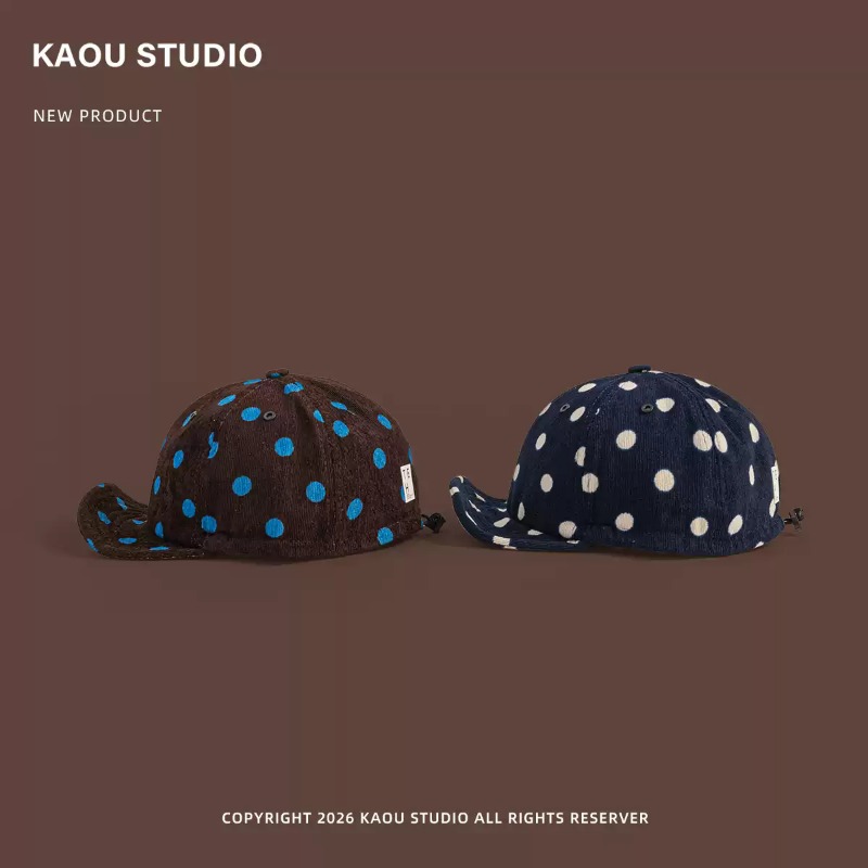 Topi Baseball Corduroy Polkado - Corduroy Cap 5 Panel ulasan dan harga