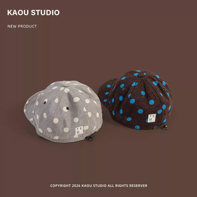 Topi Baseball Corduroy Polkado - Corduroy Cap 5 Panel ulasan dan harga