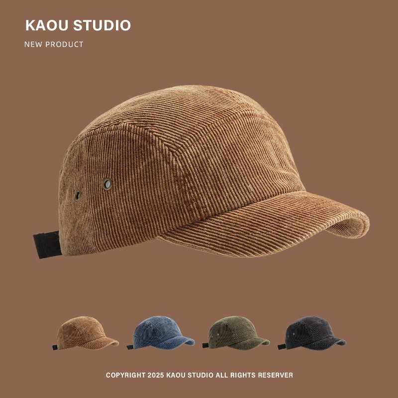 Topi Bisbol Lima Panel Korduro - Corduroy Cap 5 Panel ulasan dan harga