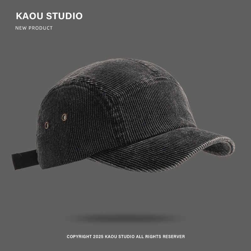 Topi Bisbol Lima Panel Korduro - Corduroy Cap 5 Panel ulasan dan harga