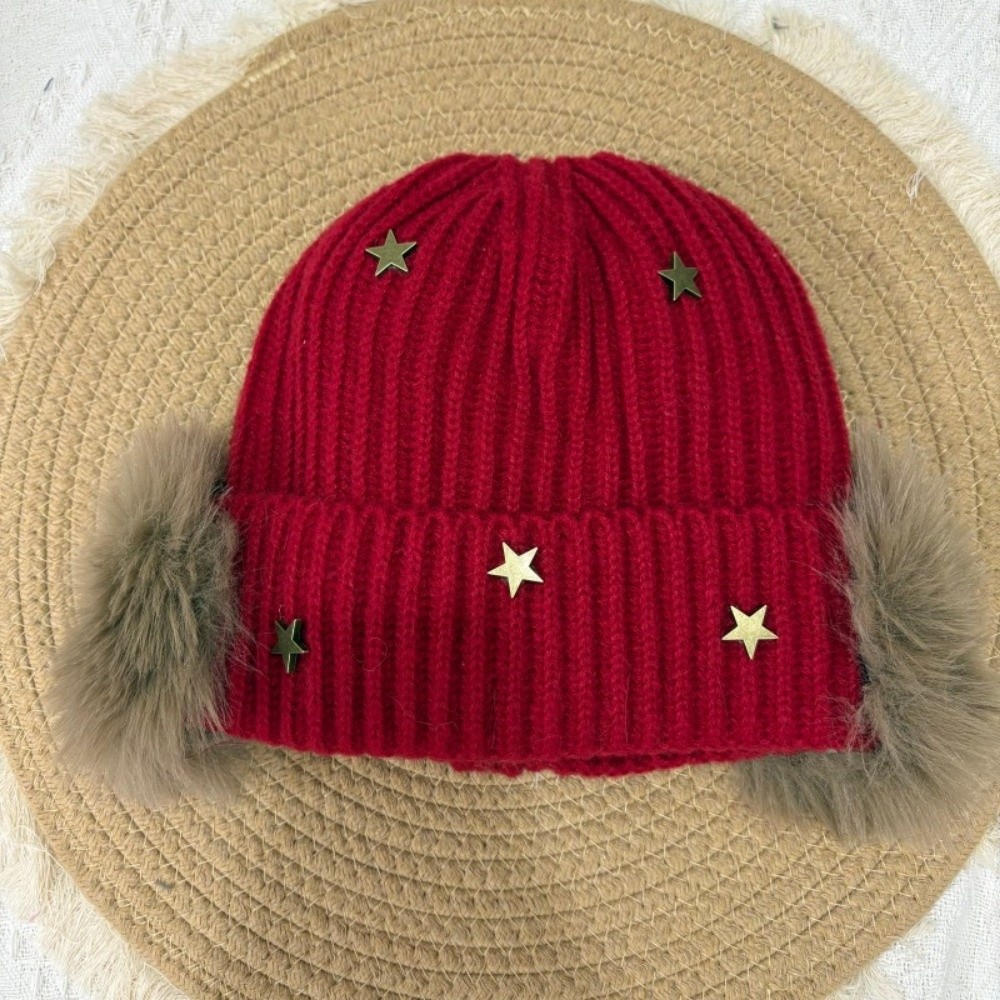 Topi Kupluk Rajut Bintang yang - Beanie Cuffed Knit ulasan dan harga