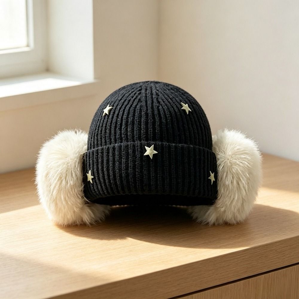 Topi Kupluk Rajut Bintang yang - Beanie Cuffed Knit ulasan dan harga