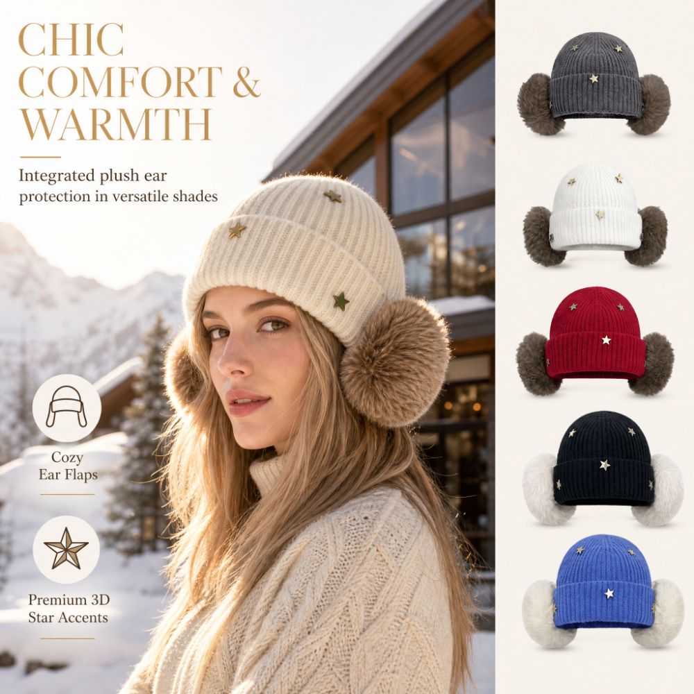 Topi Kupluk Rajut Bintang yang - Beanie Cuffed Knit ulasan dan harga